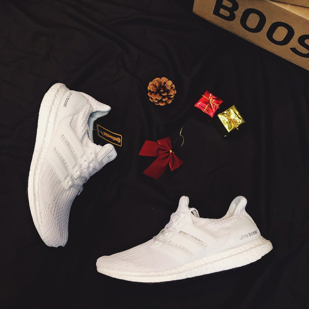 Giày Ultra Boost 4.0 Triple White nam nữ cao cấp nhẹ êm gym thể thao