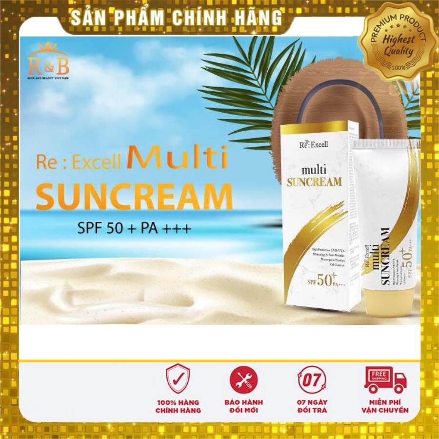 Kem Chống Nắng❤️ Cho Da Khô  R&B , Kem Chống Nắng Hàn Quốc Cho Da Hỗn Hợp 50ml | SPF 50