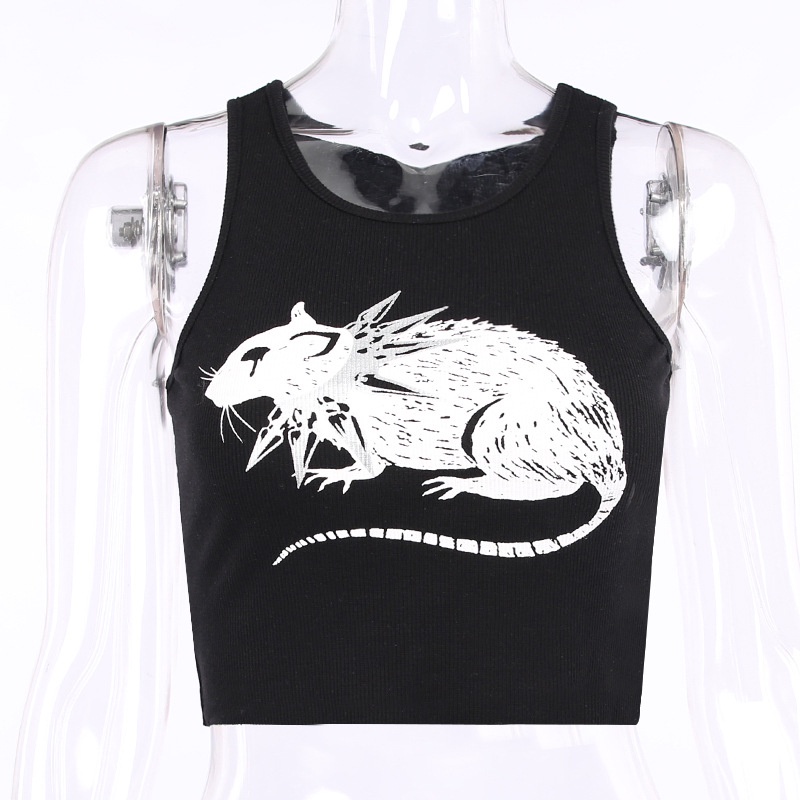 Áo tanktop TODOBLACK hoạ tiết chuột thời trang quyến rũ