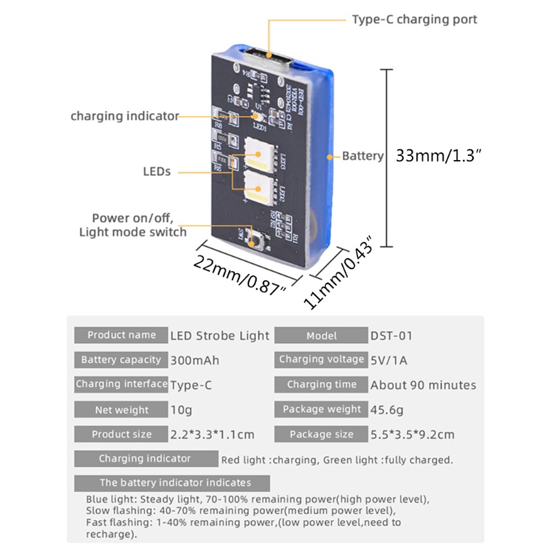 Đèn zzz Chiếu Sáng Chống Va Chạm Xoay 360 Độ Cho Mavic / Phantom / FIMI