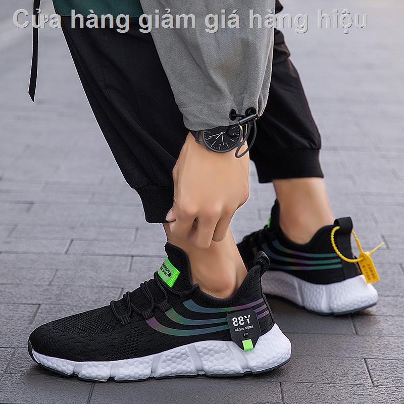 ❁❅Ngoại thương xuất khẩu sang Mỹ hàng đuôi giày nam thông thường thoáng khí cắt nhãn lấy hóa đơn gốc thể thao bỏng ngô c