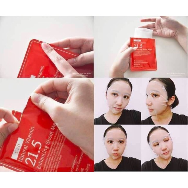 Mặt nạ Natural Vitamin 21.5 Enhancing Sheet Mask