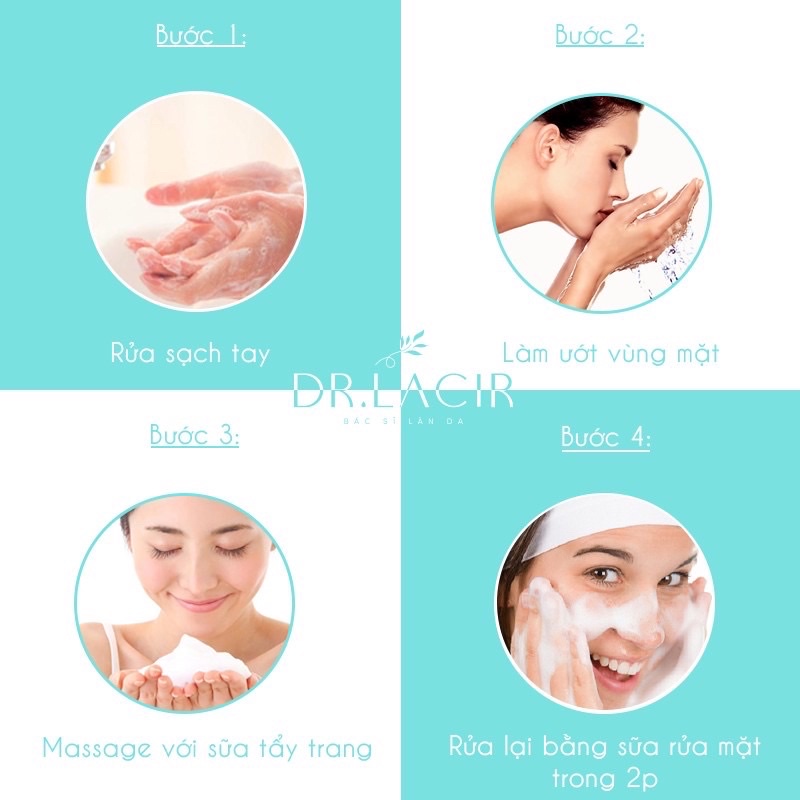 [GIÁ NIÊM YẾT 250K GIẢM CÒN 129K] SỮA TẨY TRANG DỊU NHẸ DR.LACIR | BigBuy360 - bigbuy360.vn