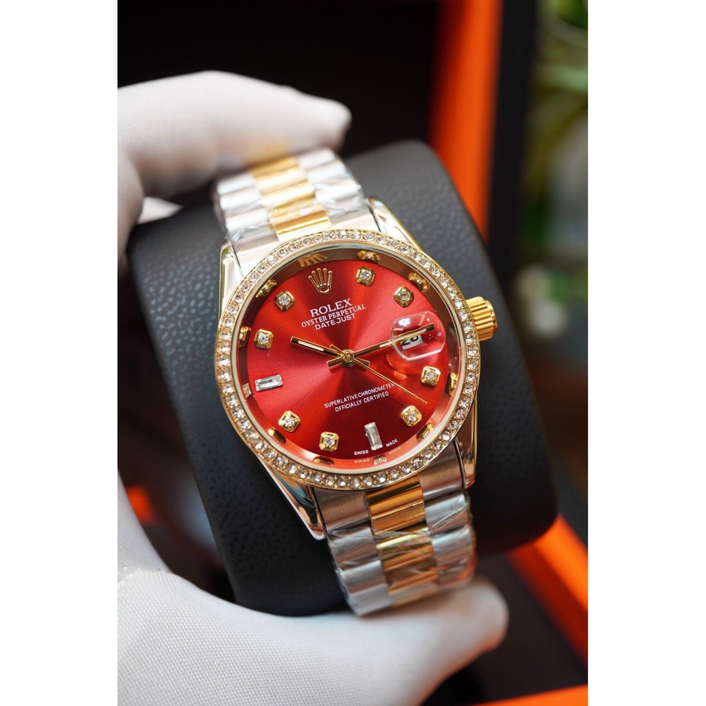 (Fullbox - Bảo hành 12 tháng] Đồng hồ nam RLS-38mm đính viền đá dây kim loại đúc đặc | BigBuy360 - bigbuy360.vn