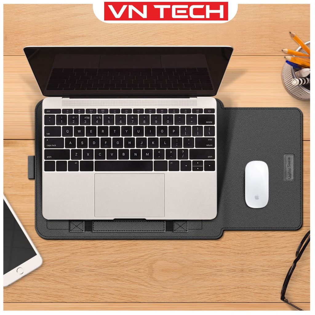 [3 tính năng] Túi đựng laptop đa năng cho macbook Air/Pro 11/12/13.3/14/15/15,6 inch kê tản nhiệt, kê tay, bàn di chuột