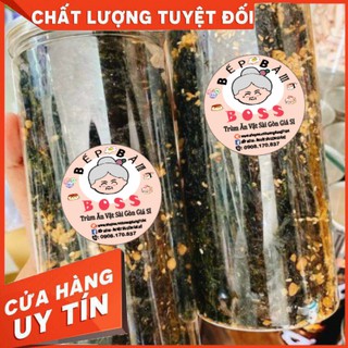 Rong biển cháy tỏi 200g BepMom đồ ăn vặt Sài Gòn vừa ngon vừa rẻ