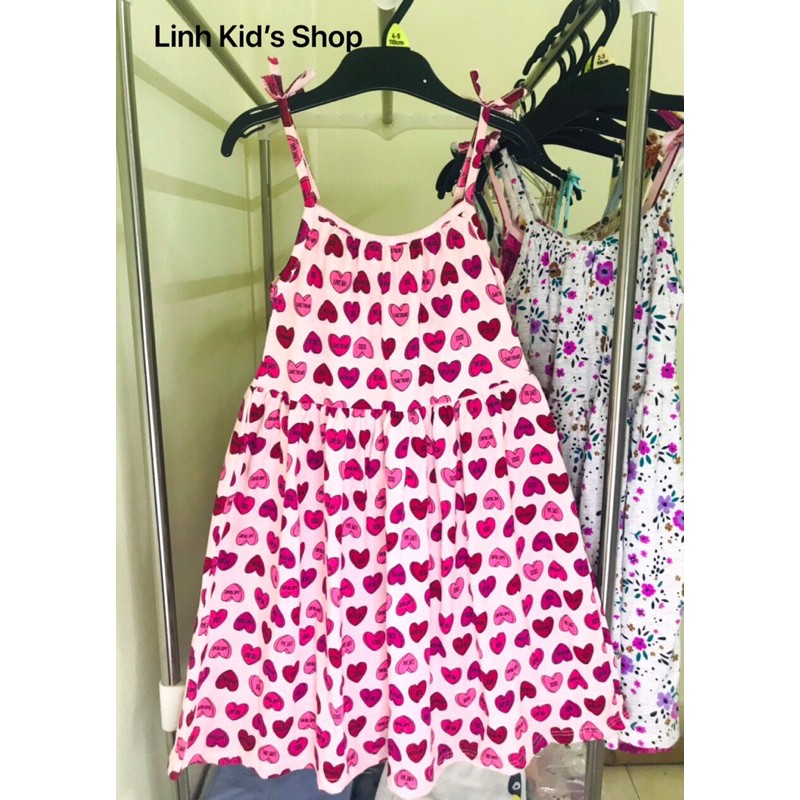 [ẢNH THẬT] [SIZE ĐẠI] Váy hai dây COTON cho bé gái từ 15-40kg hàng xuất dư