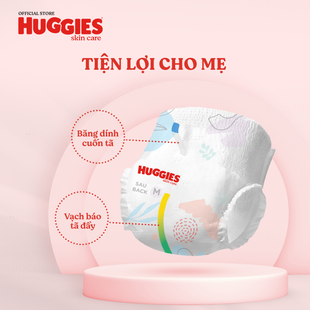 Tã quần Huggies Skincare Super Jumbo M76+8/L68/XL60/XXL54