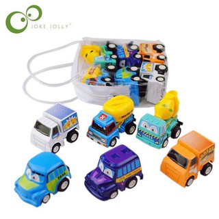 Bộ đồ chơi ô tô mini túi 6 chiếc
