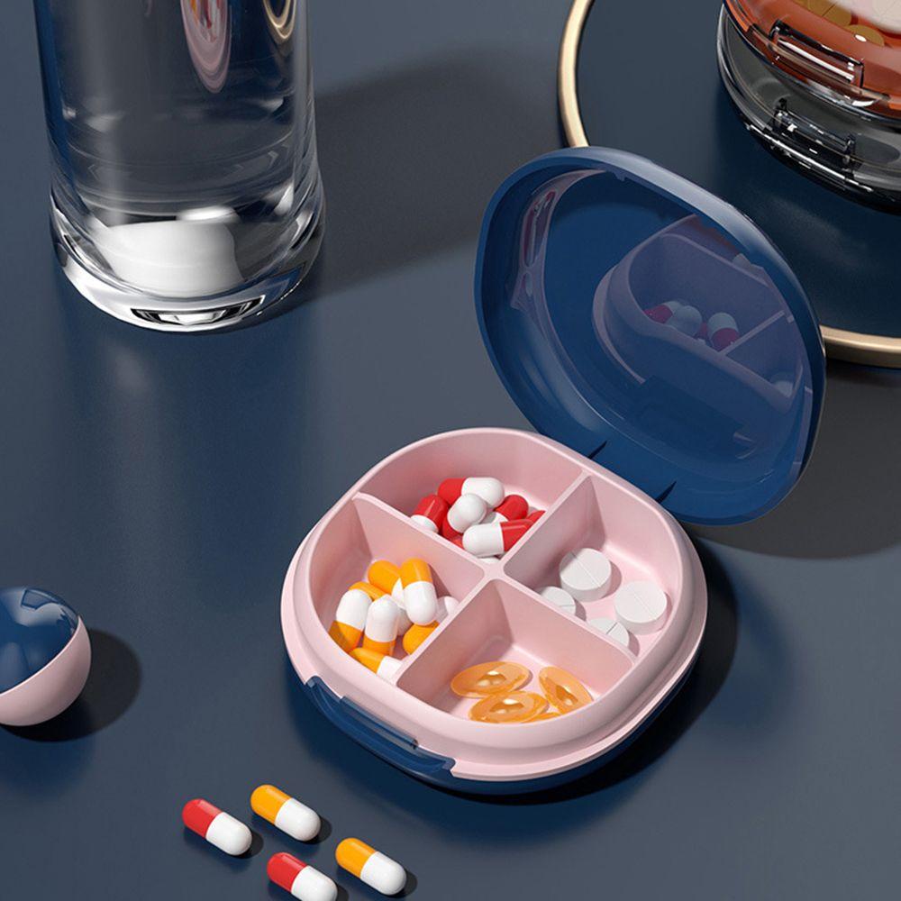PATRICIA Hộp Đựng Thuốc 3 / 4 Ngăn Có Nắp Đậy Tiện Dụng Khi Đi Du Lịch