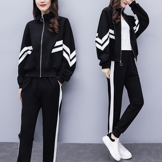 Set đồ thể thao hai món áo khoác kéo khóa có Size lớn Xl-5xl