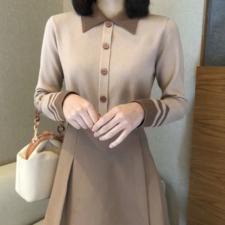 Áo Len Nữ Dài Tay Cổ Bẻ Thời Trang Hàn