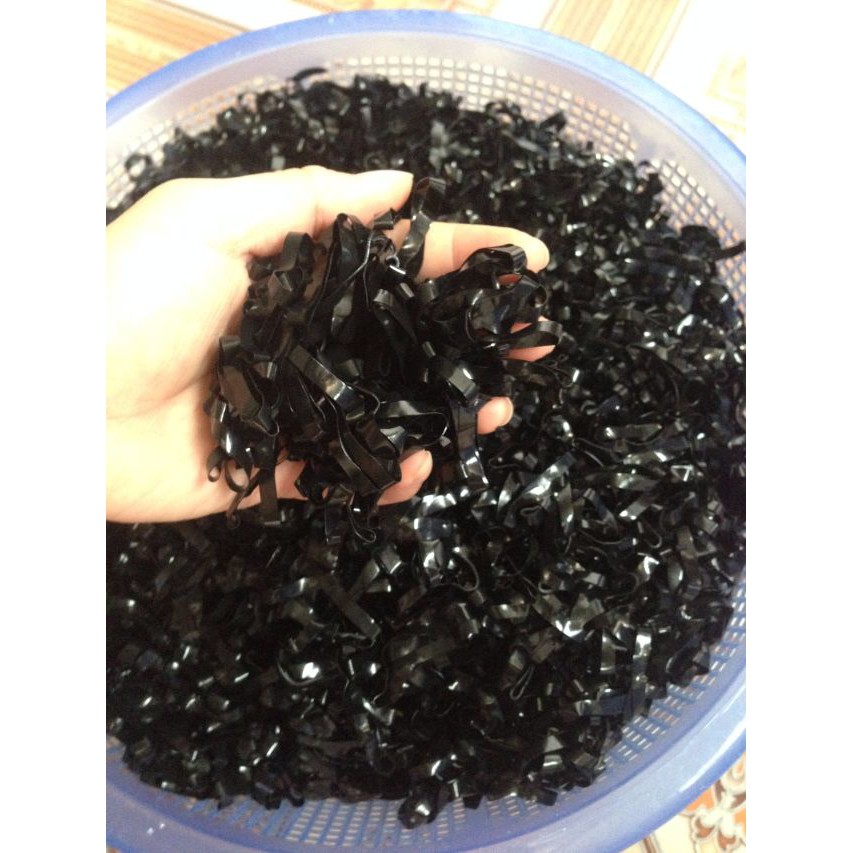 500GR_THUN CỘT TÓC ĐEN BẢNG VỪA