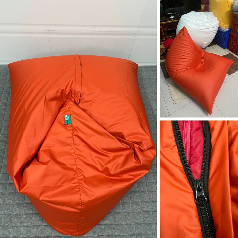 Ghế lười hạt xốp bãi biển 3ii Home Size M / L / XL chất liệu sử dụng cao cấp chống thấm phù hợp decor nhiều không gian