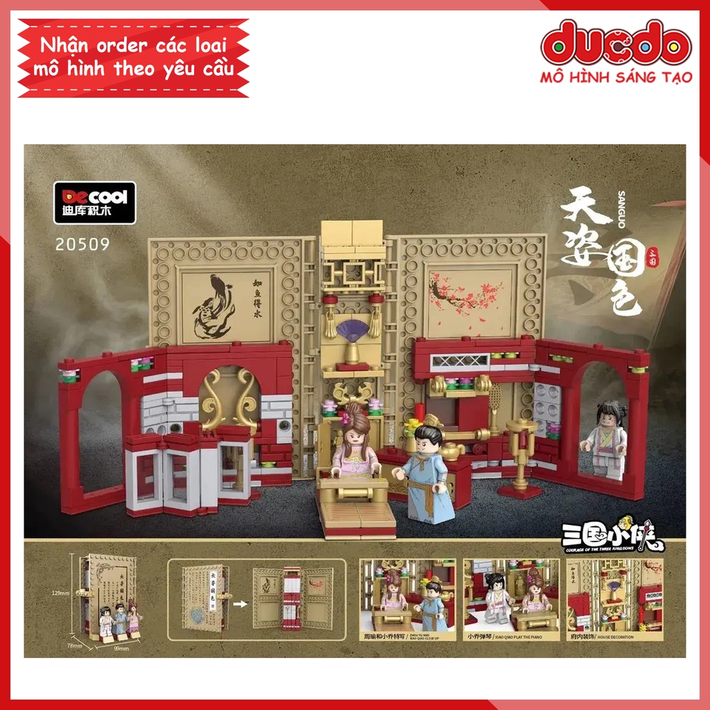 DCOOL 20509 Lắp ghép sách Tam quốc chí - Đồ chơi Xếp hình Mô hình lính Mini Minifigure