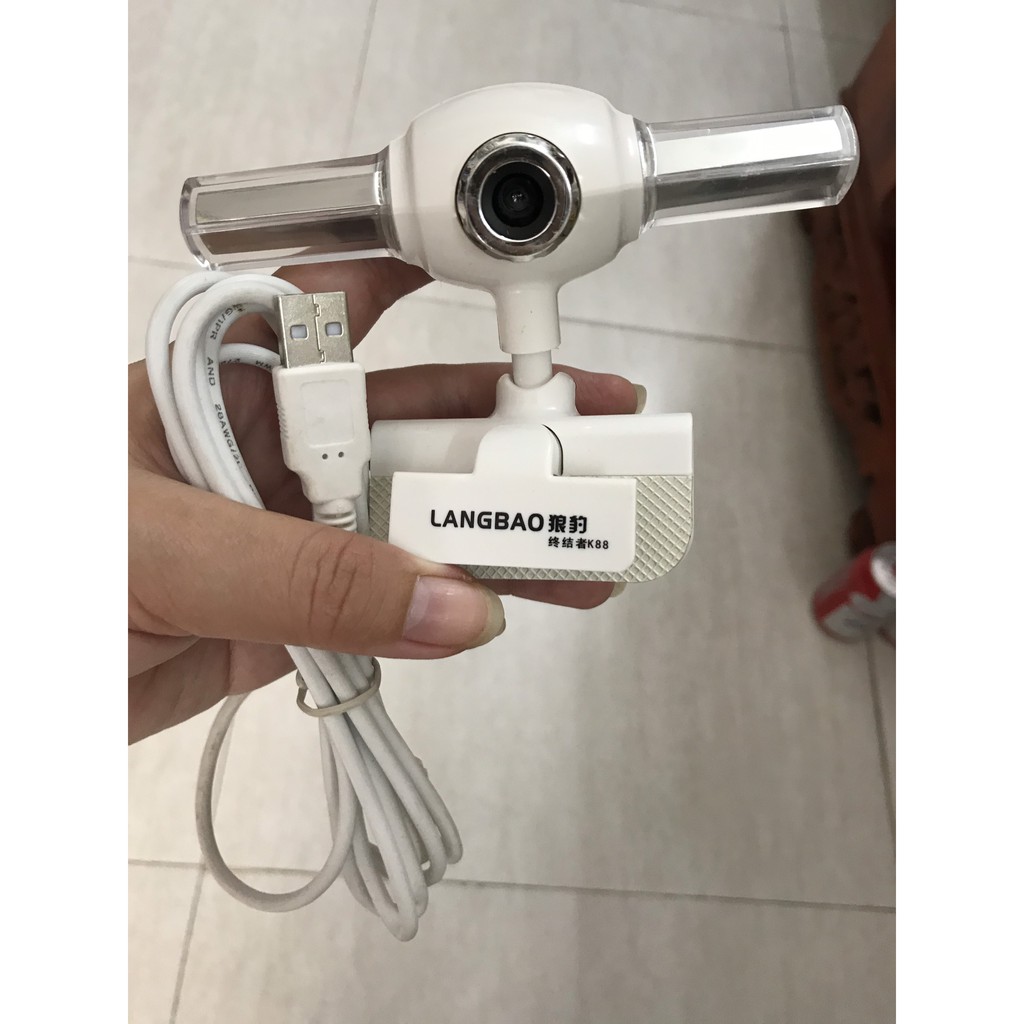 Webcam 720p Full HD có đèn
