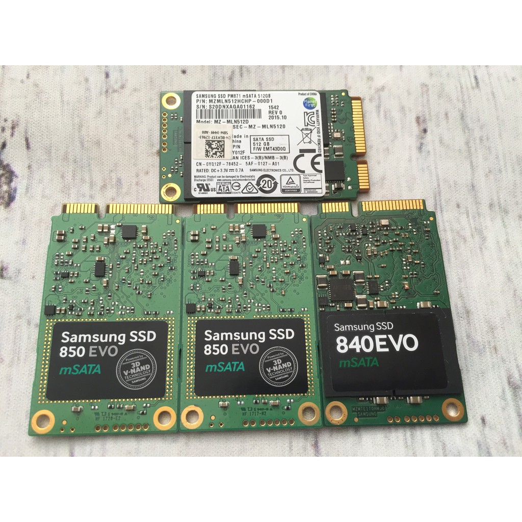 SSD samsung Msata 512GB Evo 850 3D V-NAND / Evo 840 / PM871 / SM841N