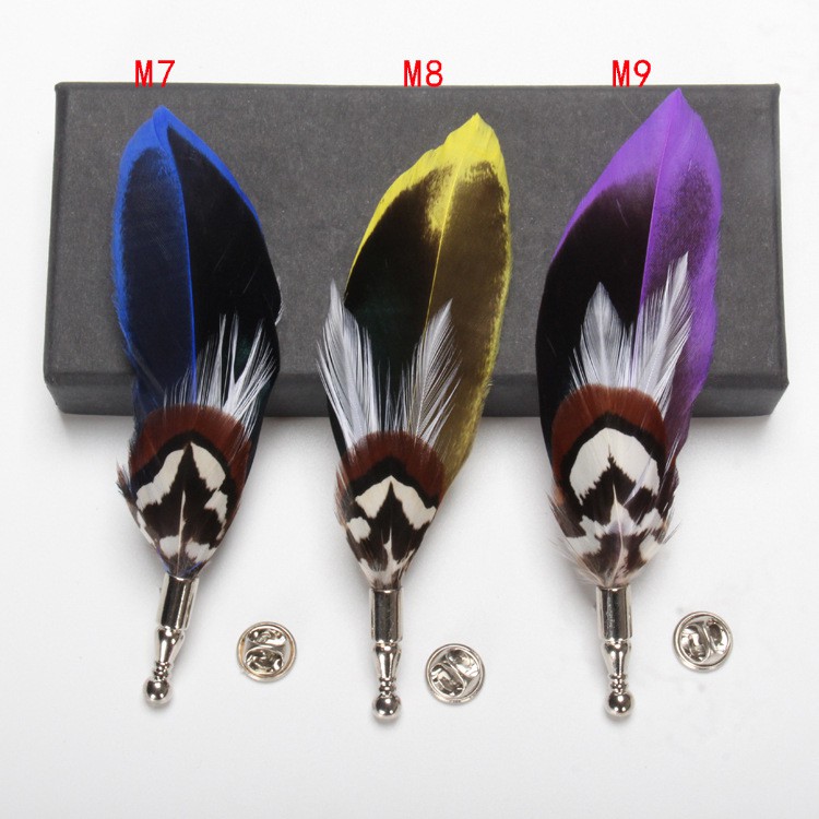 Cài áo nam nữ thời trang lông vũ sang trọng GC82