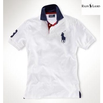 Áo polo Tay Ngắn Vải Cotton In Hình Ralph Lauren Cá Tính Cho Nam