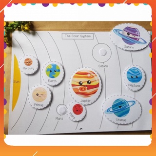 SALE! Học liệu hệ mặt trời - Đồ chơi giáo dục sớm Montessori cho bé