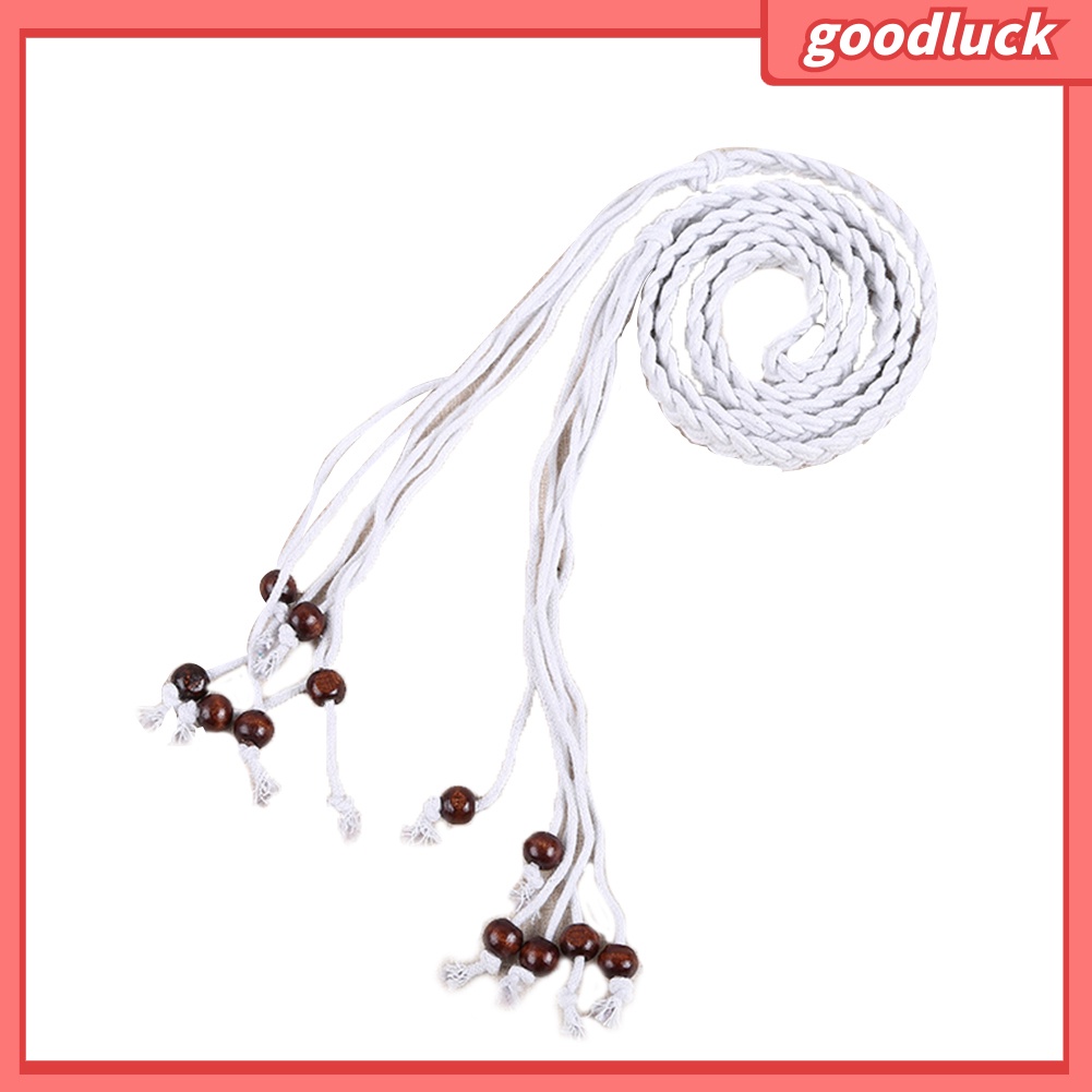 Dây Thắt Lưng Đính Hạt Gỗ Thời Trang Cho Nữ