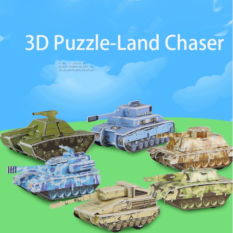 Đồ Chơi Mô Hình Xe Tăng 3D Phát Triển Trí Thông Minh Giáo Dục Sớm Cho Bé