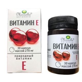 Vitamin E Đỏ Mirrolla Nga 270mg - 400mg
