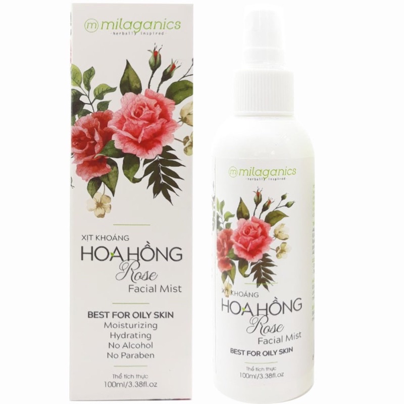 Xịt khoáng thiên nhiên milaganics 100ml chính hãng (SALE SỐC)