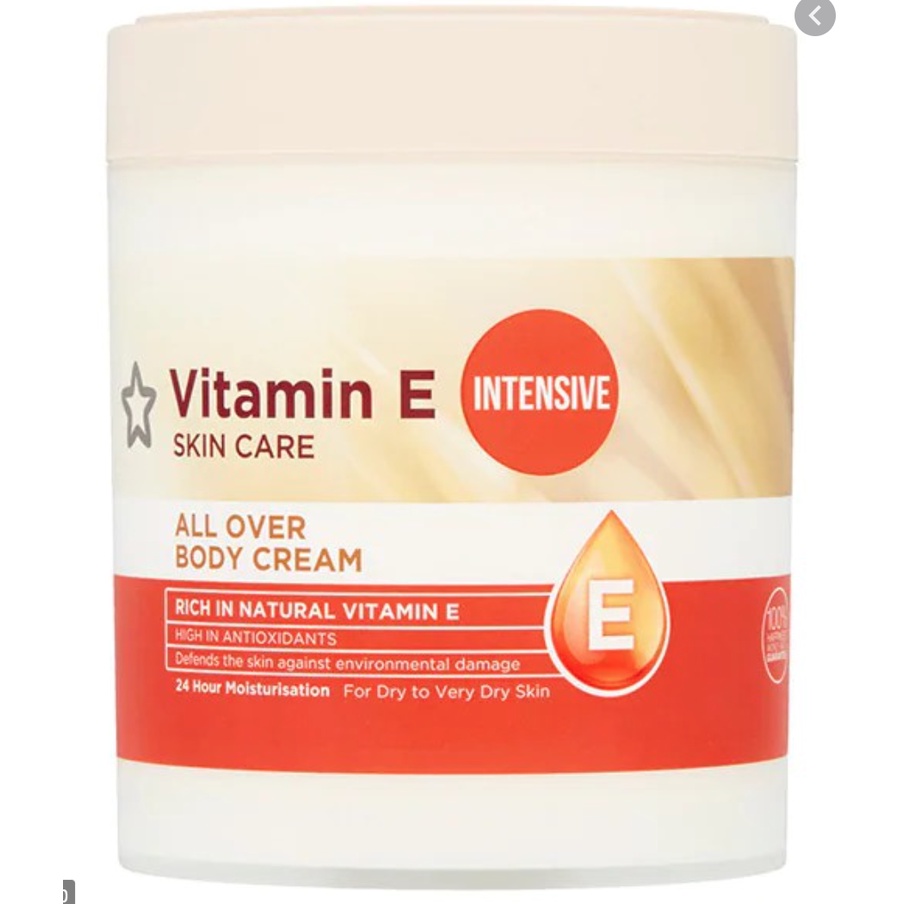 kem dưỡng ẩm body siêu hot Superdrug Vitamin E All Over Body Cream with Dragonfruit bill Anh | BigBuy360 - bigbuy360.vn
