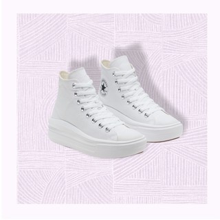 T-ConsX Giày Converse chuck Taylor Move Platform Trắng cao cổ