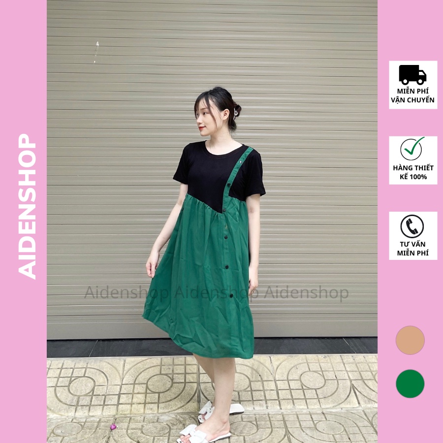 Váy bầu đẹp suông Aidenshop đầm bầu thời trang thiết mùa hè