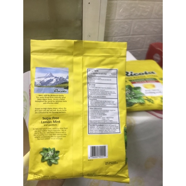 KẸO NGẬM HO RICOLA 105 VIÊN