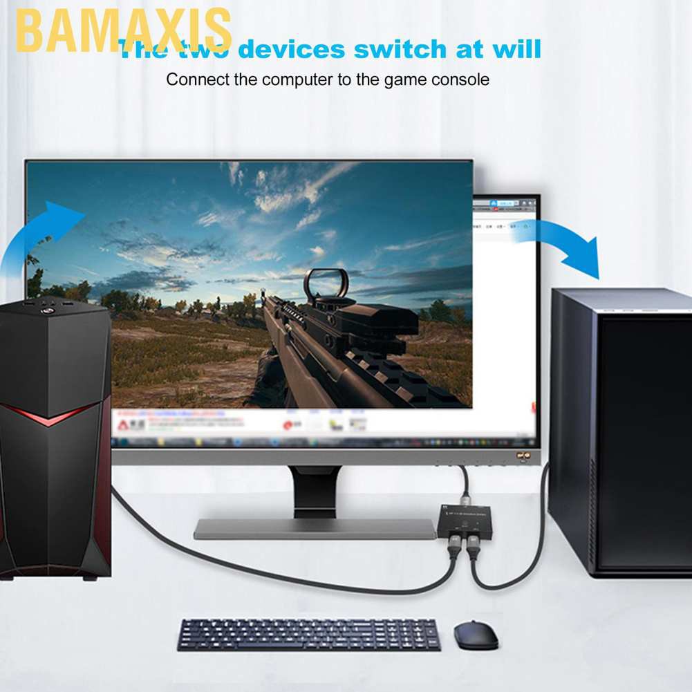 Bộ Chia Cổng Bamaxis Máy Tính E0303 Displayport 1.4 8k 60hz