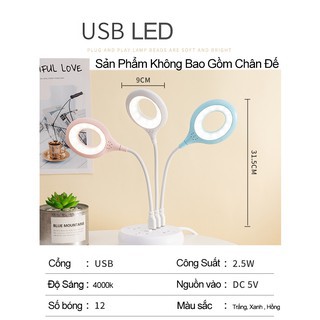 Đèn học để bàn chống cận USB, Đèn Học Cắm USB Tiện Lợi, Nhỏ Gọn DH 02