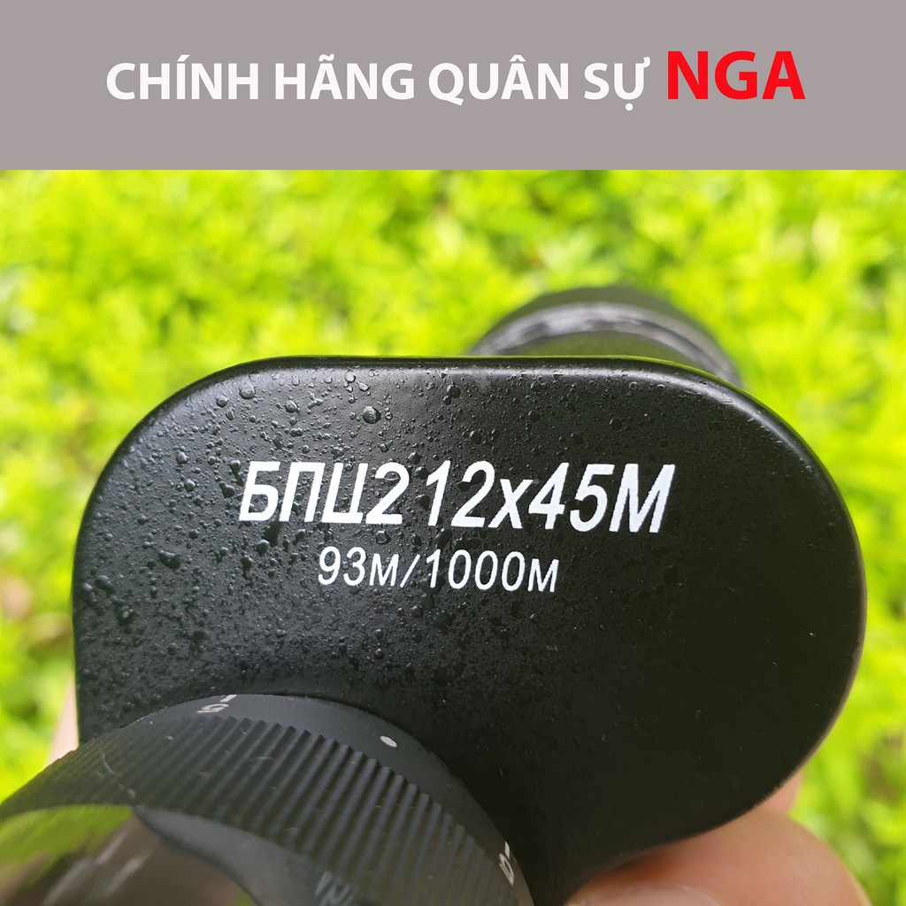 Ống nhòm 1 mắt Baigish 12x45 cao cấp giá rẻ chính hãng quân sự NGa - Nhìn xa sắc nét, du lịch đi rừng