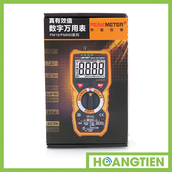 Đồng hồ đo điện đa năng PeakMeter PM18C