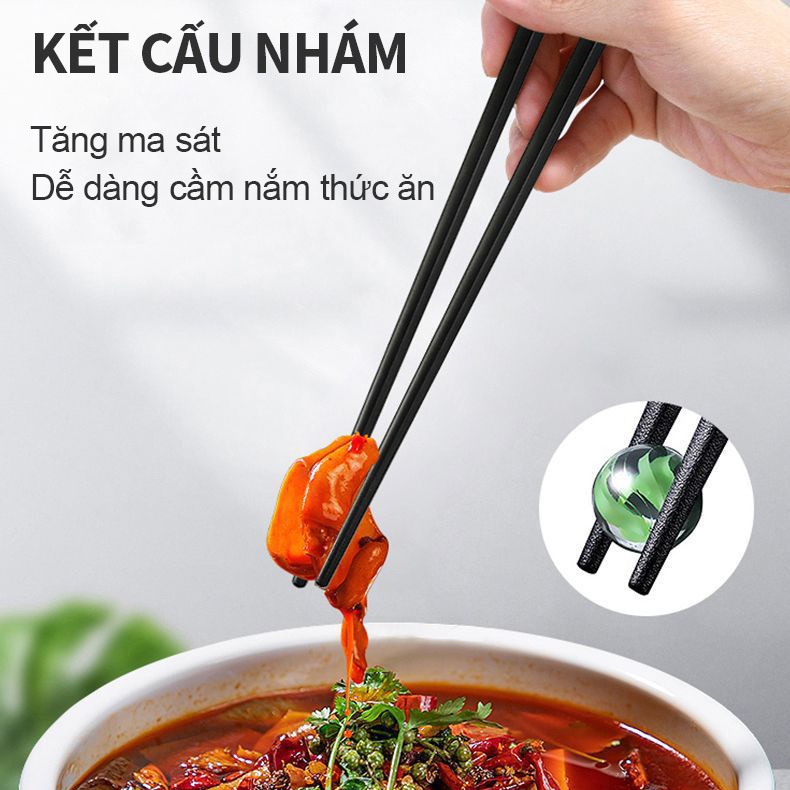 Hộp 10 đôi đũa mạ vàng SAGOKER, mã DUV948