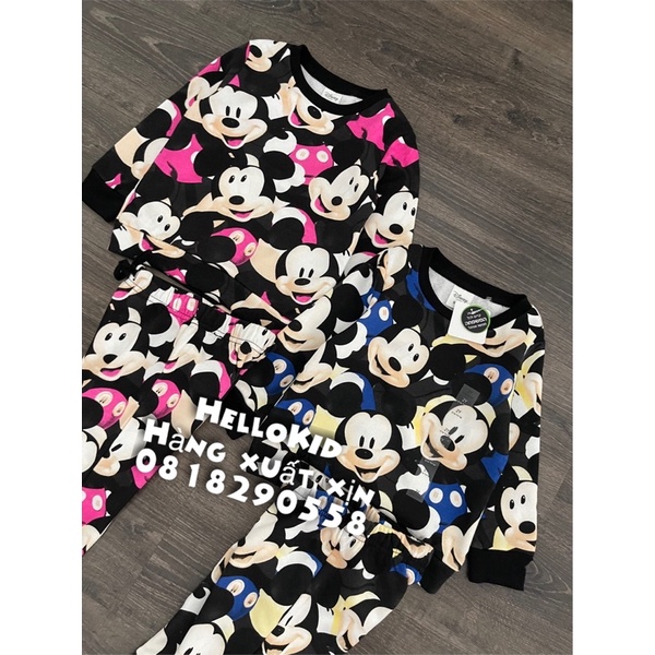 B513 - Bộ nỉ nhiều hình Mjckey new bé trai &amp; bé gái