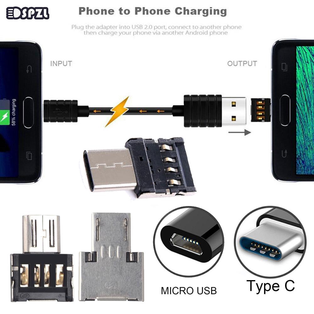 Type-C OTG Adapter Converter Silver Connector Mouse Keyboard Mini Type C USB Ipads