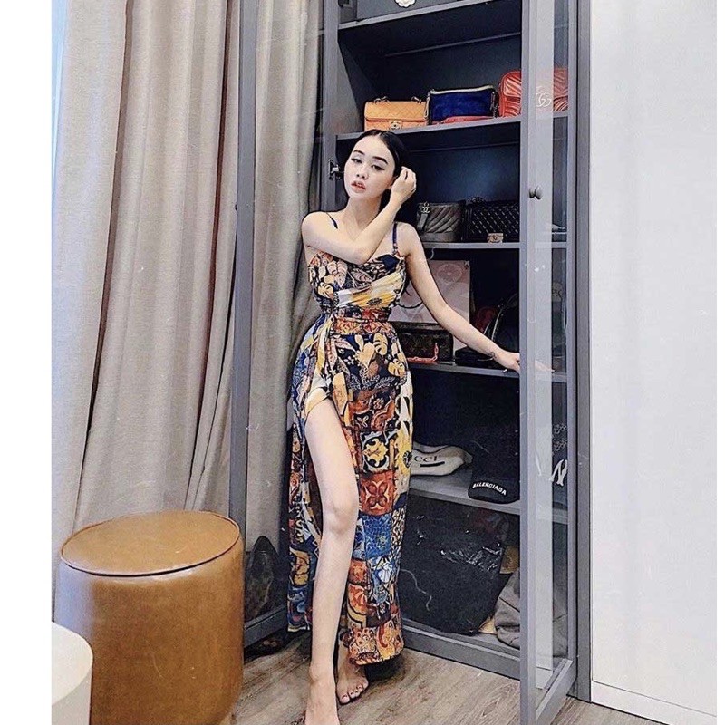 Jump Dây Cúp Ngực Maxi Thổ Cẩm