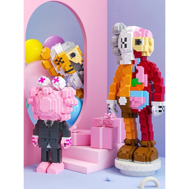 Bộ Đồ Chơi Lắp Ráp Nhân Vật Hoạt Hình Sesame Street Dễ Thương Xinh Xắn