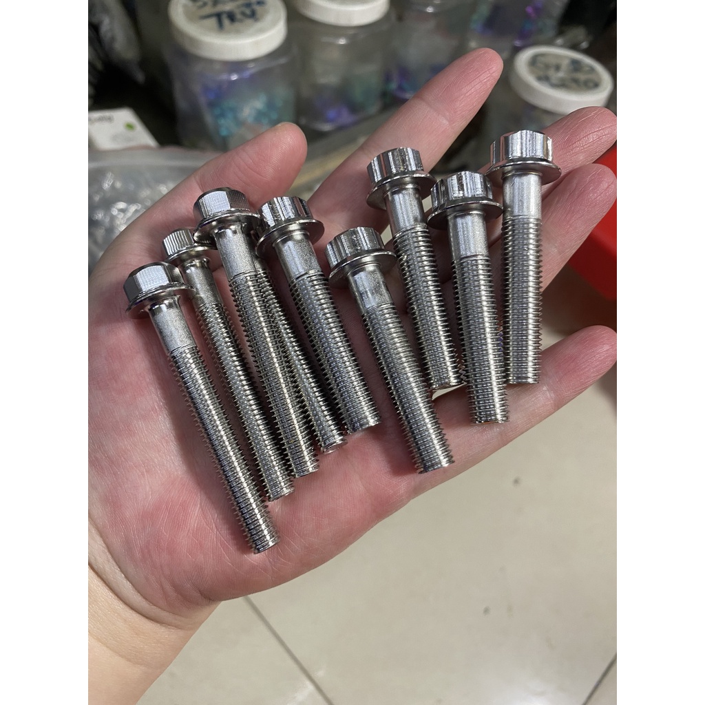 (Mẫu ngẫu nhiên) ốc salaya inox 8li trụ thấp 8li20 8li25 8li30 8li40 8li50 8li60 (salaza 8x20 8x25 8x30 8x40 8x50 8x60)