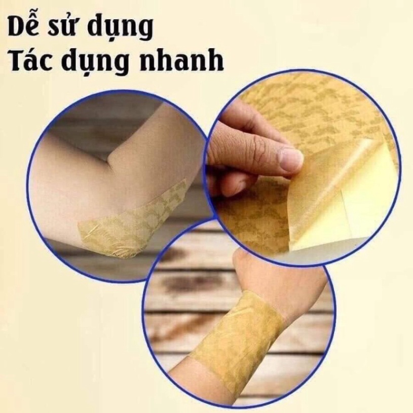Giá sốc: 1 gói (20 miếng) Cao Dán Hồng Sâm Glu Xanh hình bó đuốc giảm đau nhanh Hàn Quốc [ Hàng Mới Về ]