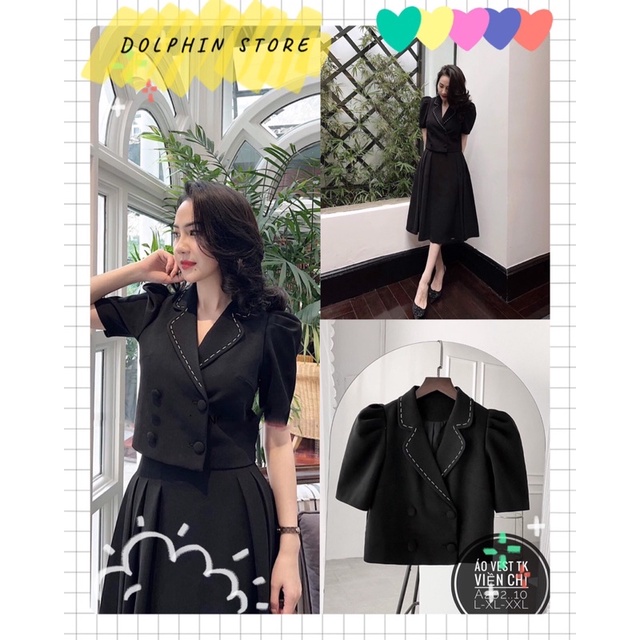 BIGSIZE Áo blazer tay ngắn bigsize