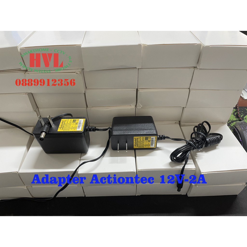 Nguồn Adapter Actiontec 12V-2A Loại Tốt Tem Vàng NEW 100%