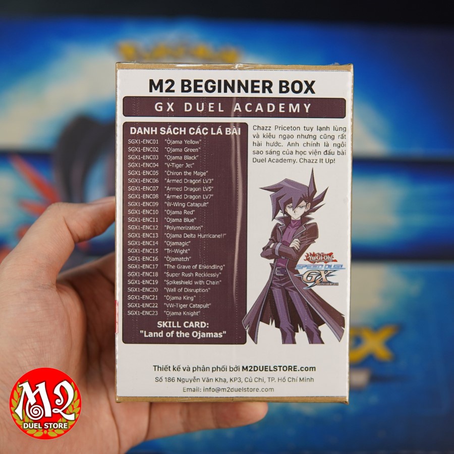 Hộp thẻ bài Yugioh M2 Beginner Box - GX DUEL ACADEMY Deck Speed Duel - Land of the Ojamas