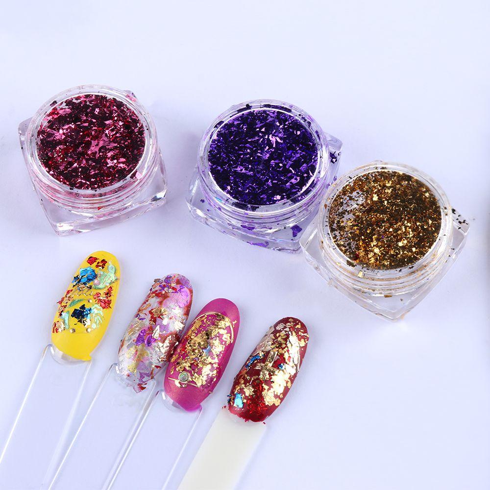 Miếng Dán Trang Trí Móng Tay Lấp Lánh Thời Trang