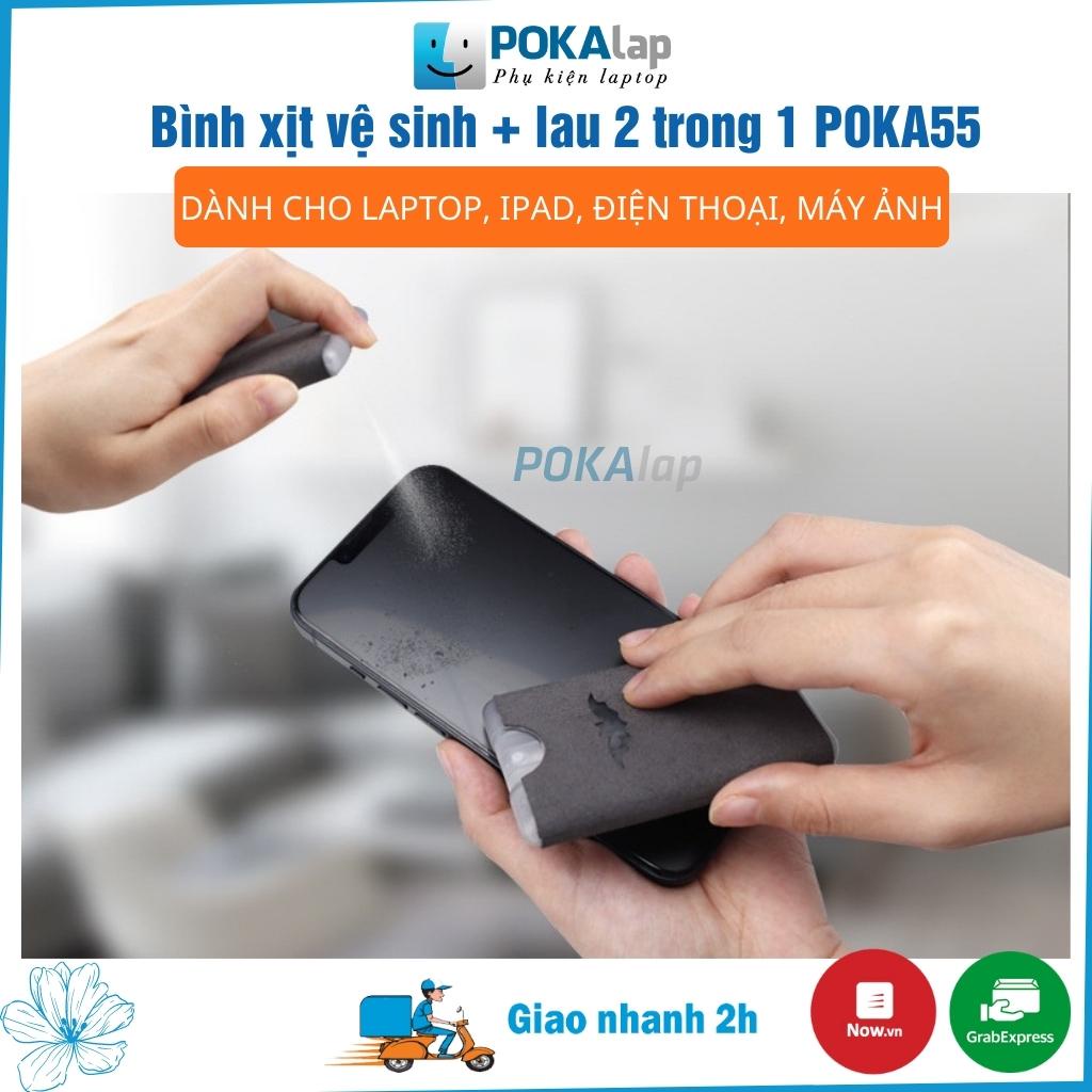Bộ vệ sinh laptop đa năng POKA55 tích hợp 2 trong 1 tiện lợi làm sạch laptop, điện thoại, máy ảnh, máy tính bảng–POKALAP