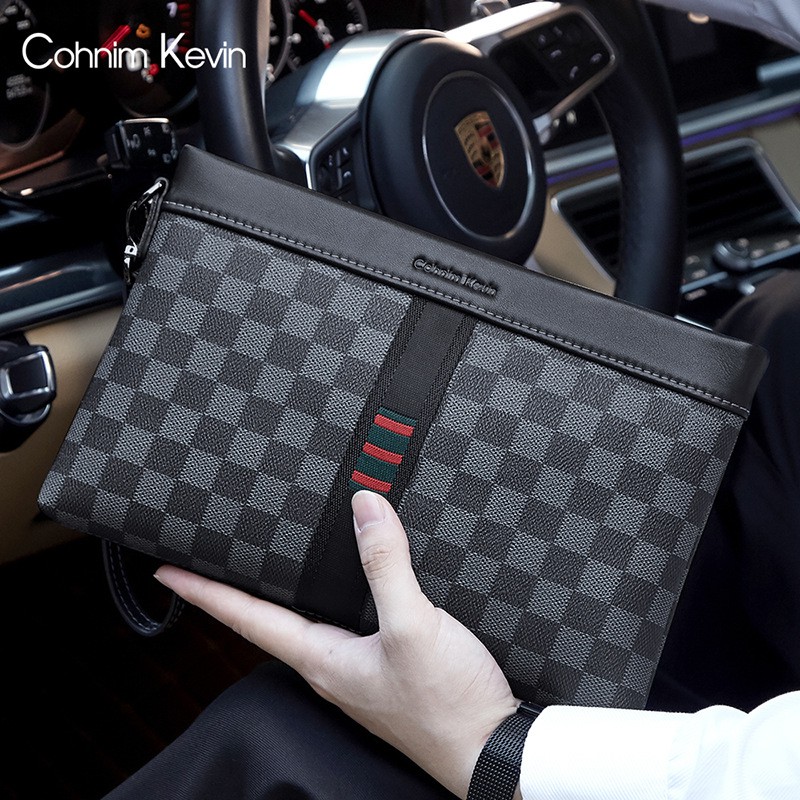 Clutch nam da bò thật hàng cao cấp, Ví nam cầm tay KeiLee Model 010