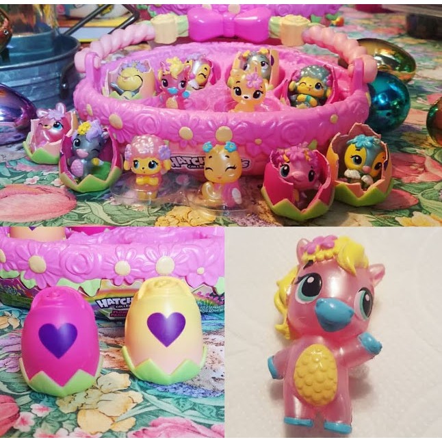 Giỏ trứng hoa hồng Hatchimals Colleggtibles Flower Basket